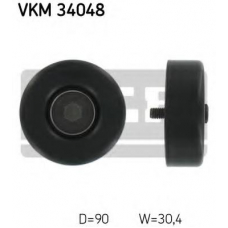 VKM 34048 SKF Паразитный / ведущий ролик, поликлиновой ремень