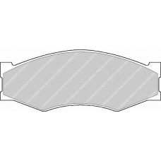 FDB340 FERODO Комплект тормозных колодок, дисковый тормоз