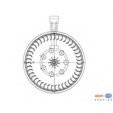 8EW 009 159-591 HELLA Вентилятор салона