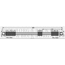 BBH7546 BORG & BECK Тормозной шланг