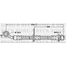 BBH7017 BORG & BECK Тормозной шланг