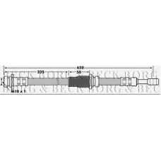 BBH7182 BORG & BECK Тормозной шланг