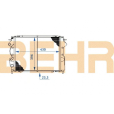 0100457 BEHR Radiator