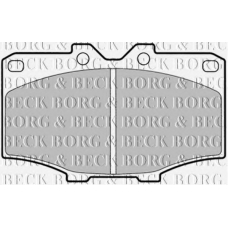 BBP1278 BORG & BECK Комплект тормозных колодок, дисковый тормоз