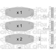 822-759-0 CIFAM Комплект тормозных колодок, дисковый тормоз