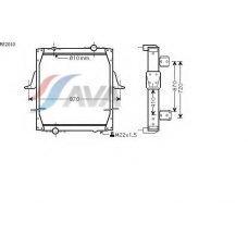 RE2010 AVA Радиатор, охлаждение двигателя