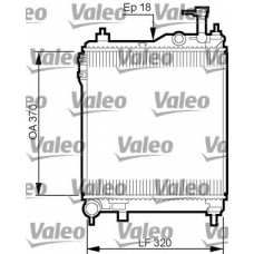 734910 VALEO Радиатор, охлаждение двигателя