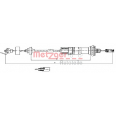 11.3043 METZGER Трос, управление сцеплением