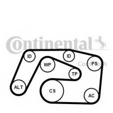 6PK2271K1 CONTITECH Поликлиновой ременный комплект