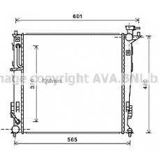 KA2214 AVA Радиатор, охлаждение двигателя