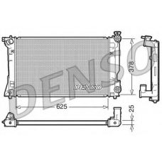 DRM50035 DENSO Радиатор, охлаждение двигателя