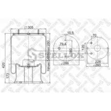 90-91318-SX STELLOX Кожух пневматической рессоры