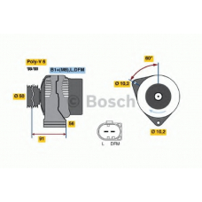 0 124 615 044 BOSCH Генератор