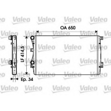 732872 VALEO Радиатор, охлаждение двигателя