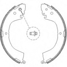 Z4119.00 WOKING Комплект тормозных колодок