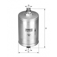 WK 726/2 MANN-FILTER Топливный фильтр