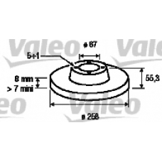 186760 VALEO Тормозной диск