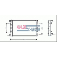 1714301 KUHLER SCHNEIDER Радиатор, охлаждение двигател