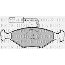 BBP1147 BORG & BECK Комплект тормозных колодок, дисковый тормоз