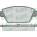 05P044 LPR Комплект тормозных колодок, дисковый тормоз