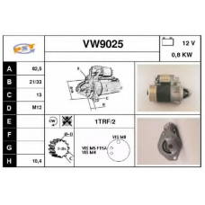 VW9025 SNRA Стартер