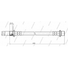 T370A204 NPS Тормозной шланг