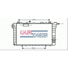 1605001 KUHLER SCHNEIDER Радиатор, охлаждение двигател