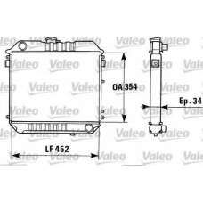 819313 VALEO Радиатор, охлаждение двигателя