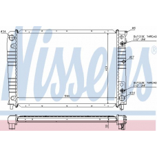 65538A NISSENS Радиатор, охлаждение двигателя