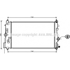 OL2488 AVA Радиатор, охлаждение двигателя