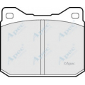 PAD347 APEC Комплект тормозных колодок, дисковый тормоз