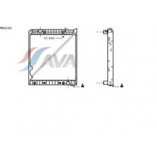 MEA2162 AVA Радиатор, охлаждение двигателя