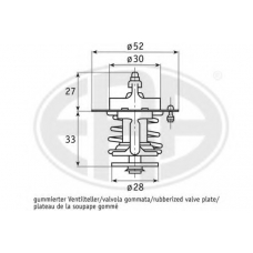 350268 ERA Термостат, охлаждающая жидкость