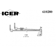 610280 ICER Сигнализатор, износ тормозных колодок