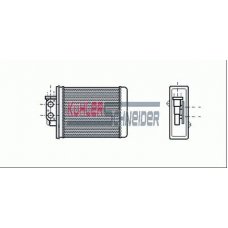 0290901 KUHLER SCHNEIDER Теплообменник, отопление салона