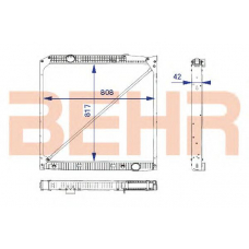 2203889 BEHR Radiator