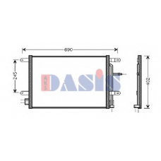 482012N AKS DASIS Конденсатор, кондиционер