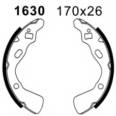 01630 BSF Комплект тормозных колодок