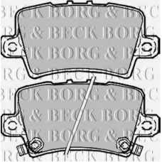BBP1947 BORG & BECK Комплект тормозных колодок, дисковый тормоз