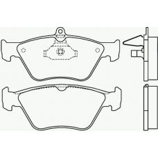 P 59 019 BREMBO Комплект тормозных колодок, дисковый тормоз