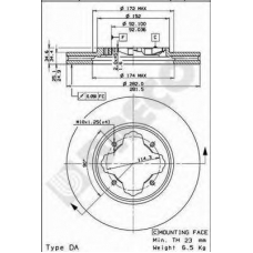 BS 8190 BRECO Тормозной диск