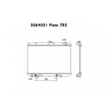 2064021 ORDONEZ Радиатор, охлаждение двигателя