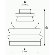 SJK7050.00 OPEN PARTS Комплект пылника, приводной вал