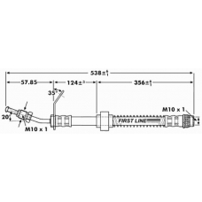 FBH7131 FIRST LINE Тормозной шланг