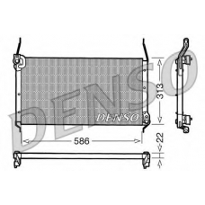 DCN09017 DENSO Конденсатор, кондиционер