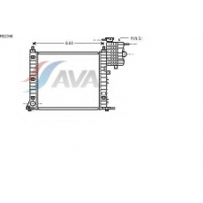 MS2348 AVA Радиатор, охлаждение двигателя