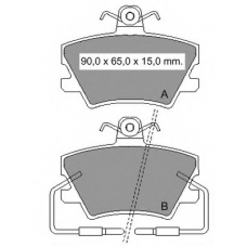 833010 Vema Комплект тормозных колодок, дисковый тормоз