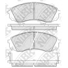 PN0458 NiBK Комплект тормозных колодок, дисковый тормоз