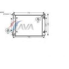 AI2253 AVA Радиатор, охлаждение двигателя
