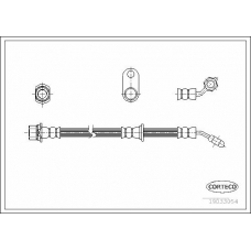 19033054 CORTECO Тормозной шланг